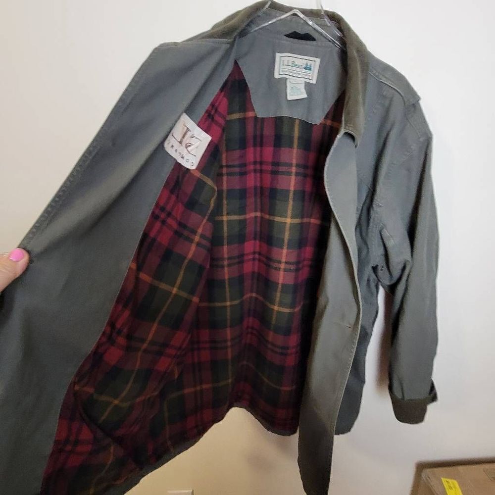 L.L. Bean Men's Original Field Coat, Cotton-Lined Green XL - Picture 4 of 6